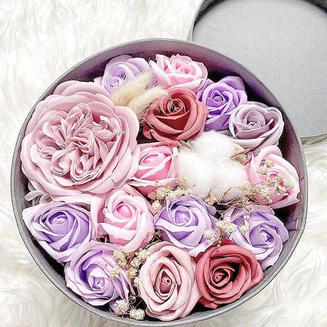 Premium box bunga sabun valentine