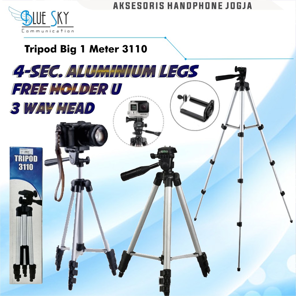 TRIPOD BIG 1 METER 3110 PLUS HOLDER U