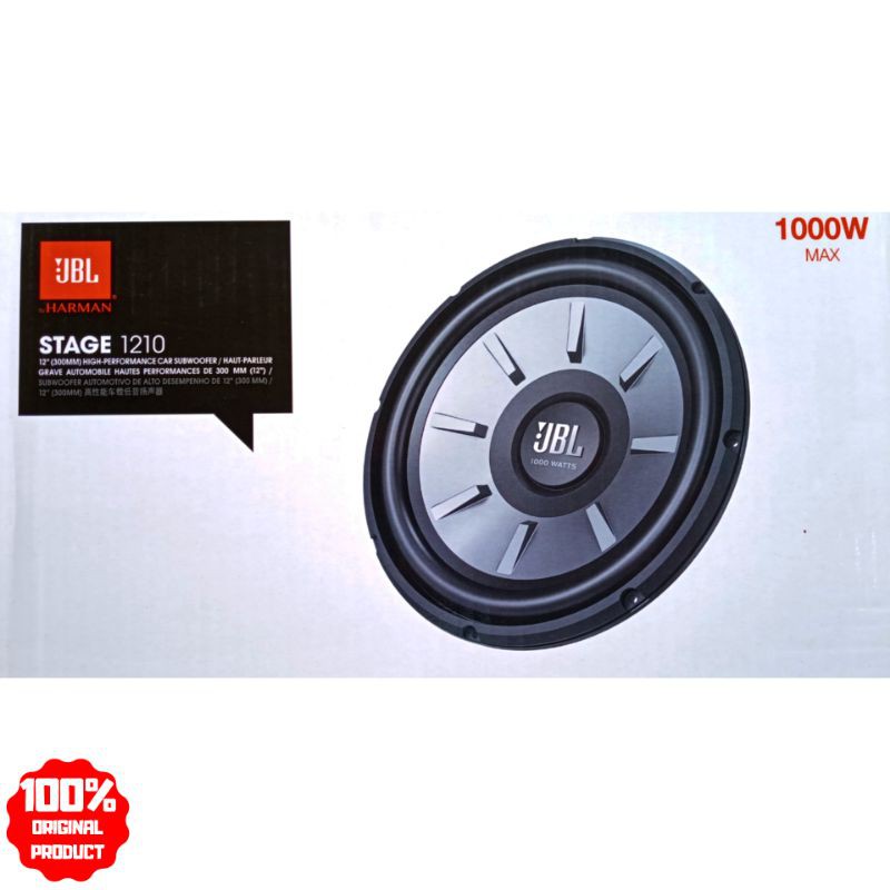 Jual Subwoofer Mobil JBL STAGE 1210 Shopee Indonesia