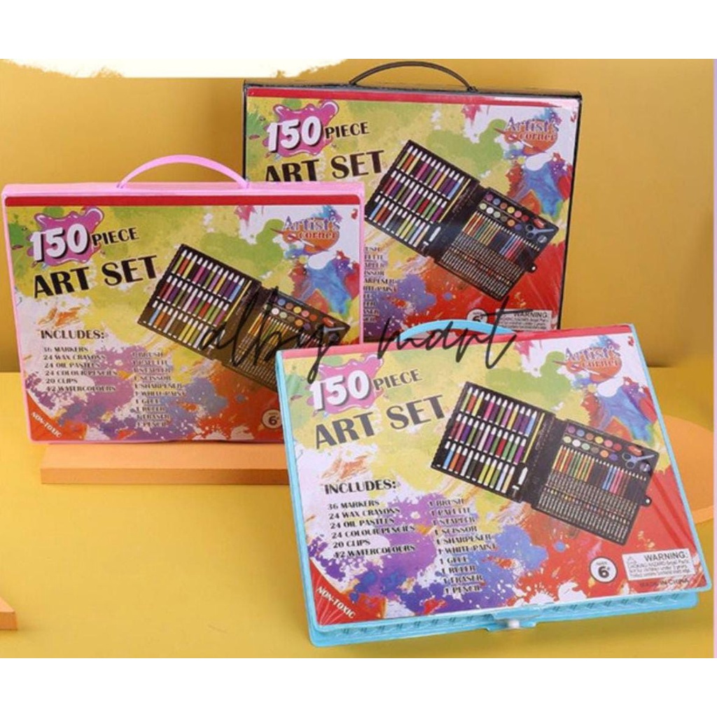 (1KG) SHENAR ART SET 150 PENSIL WARNA / KRAYON SET / ALAT MELUKIS / PERALATAN MELUKIS / PENSIL WARNA SET / PENSIL WARNA KOPER / KRAYON KOPER