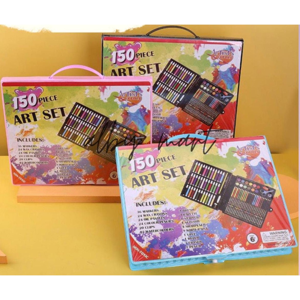 (1KG) SHENAR ART SET 150 PENSIL WARNA / KRAYON SET / ALAT MELUKIS / PERALATAN MELUKIS / PENSIL WARNA SET / PENSIL WARNA KOPER / KRAYON KOPER