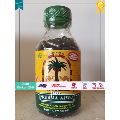 

◾COD◾ Habbatussauda "KURMA AJWA" 210 Kapsul