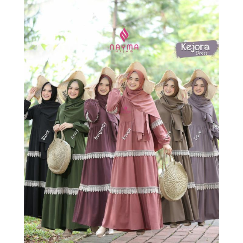 GAMIS/KEJORA DRESS BY NAYMA/BAHAN ESHAL ZARA SUPER LEMBUT/BUSUI FRIENDLY/GAMIS RENDA MEWAH