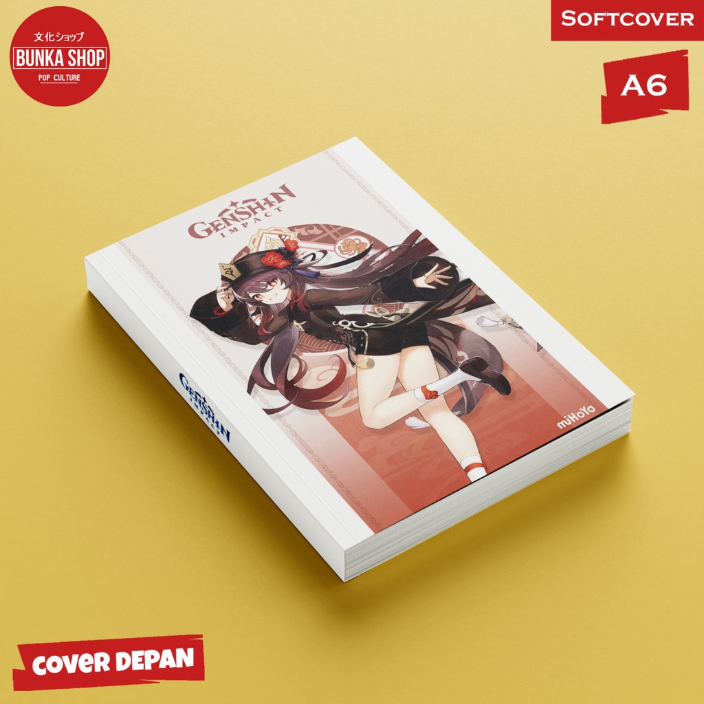 

Pocket Note Game Genshin Impact Hu Tao Softcover A6 Buku Tulis Catatan Notes Agenda Planner Jurnal