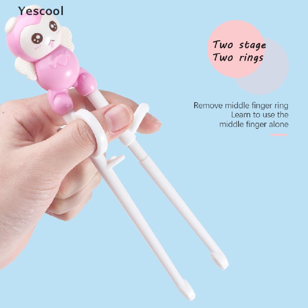 Yescool ABS Children's Practice Chopsticks Correct Creative Cartoon Learning Chopsticks .