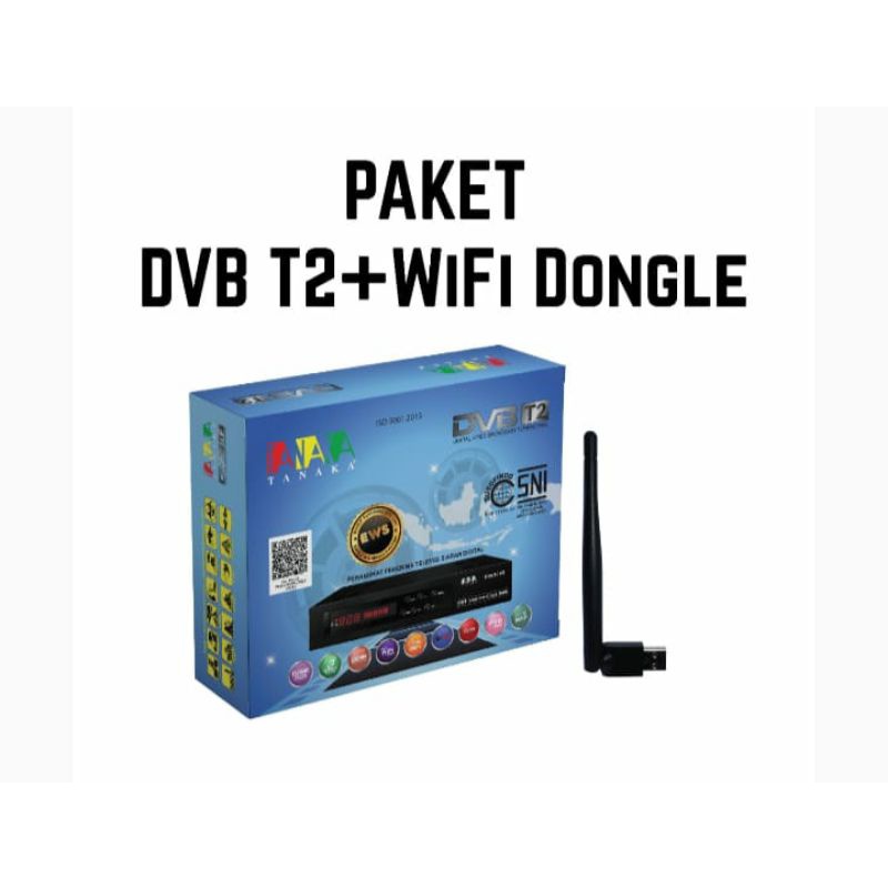STB TV DIGITAL SET TOP BOX DIGITAL TANAKA+ DONGLE WIFI ORI terbaik bergaransi tabung berkualitas and