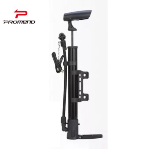 TERMURAH Pompa Sepeda Promend P04 Alloy Pompa Bola Motor DLL Portable Free Bracket dan Adaptor berkualitas