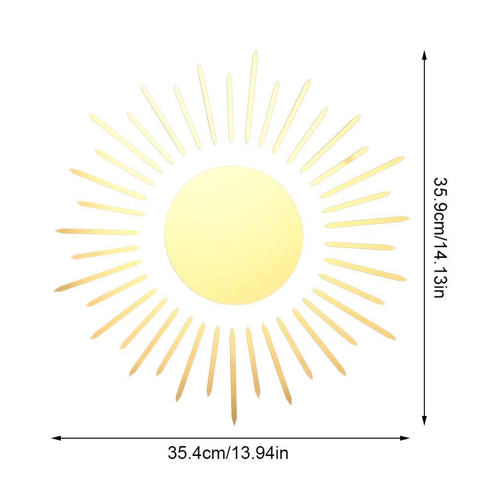 Stiker Dinding Populer Fashion Sun Flower Aesthetic Dekorasi Kamar Cermin Hias