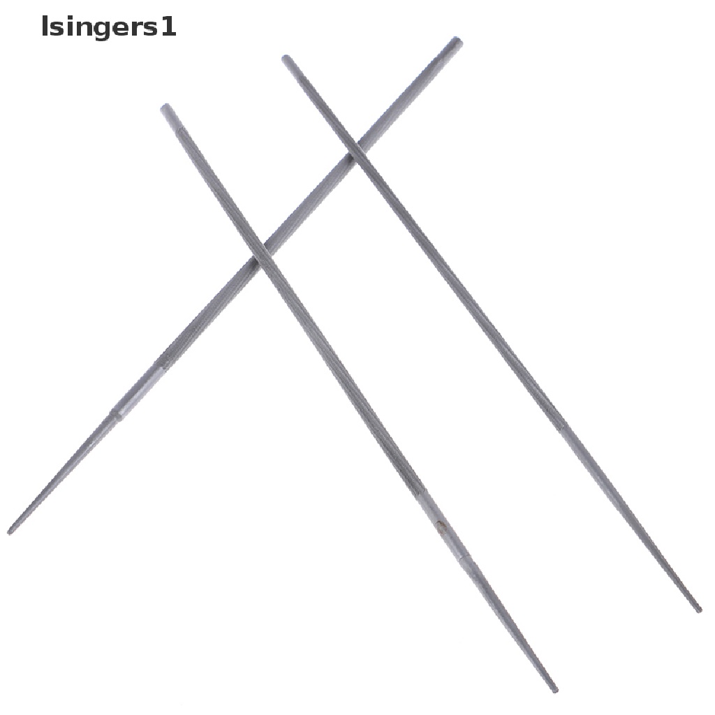 (lsingers1) 3pcs Alat Pengasah Rantai Gergaji Mesin Bentuk Bulat