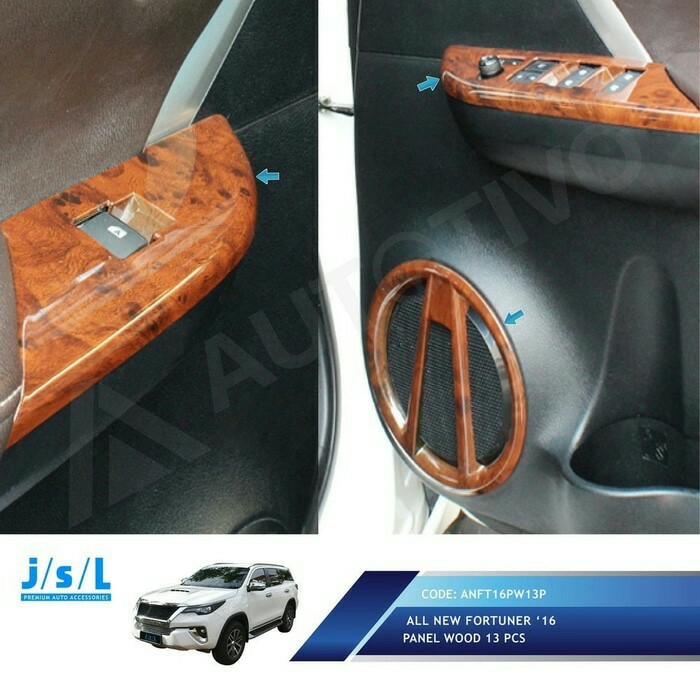 wood panel all new fortuner 2016 16pcs