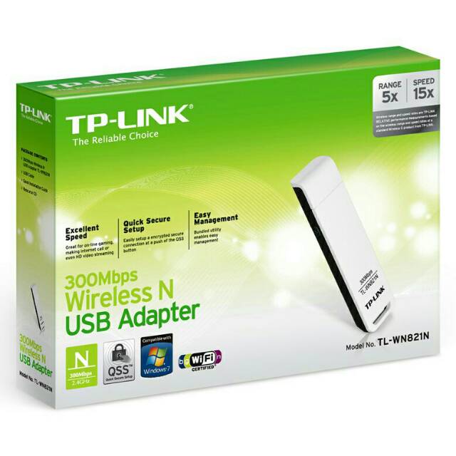 USB TP-link TL-WN821N 300MBPS Wireless and USB Adapter