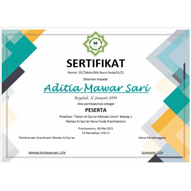 

sertifikat art carton
