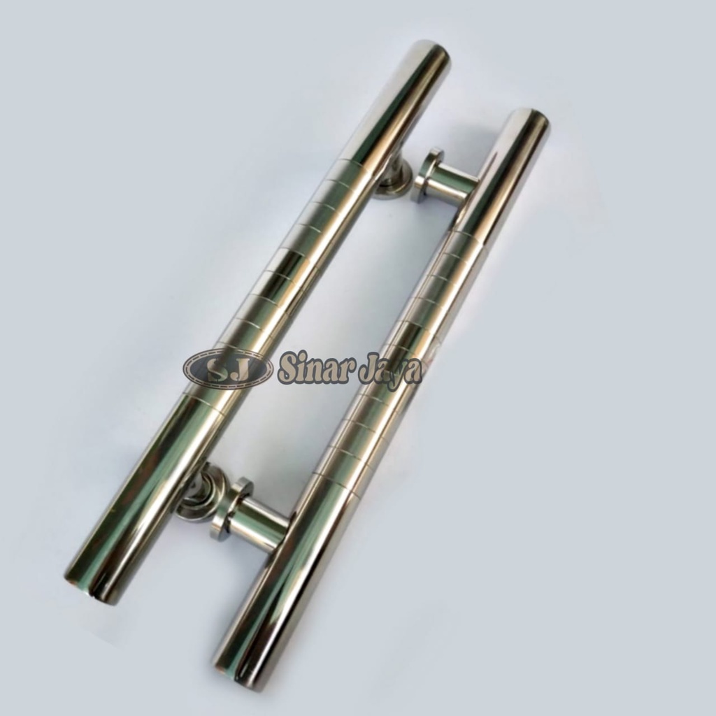 handle pintu bulat panjang 45cm / 60cm tarikan pintu stainless gagang pegangan pintu kuputarung model minimalis