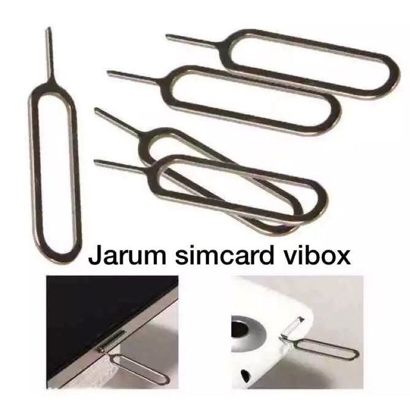 Jarum SimCard Isi 50Pcs Tray Ejector Sim Card Pembuka Jarum Sim Card/ Tusuk Hp/Colokan Sim card Hp