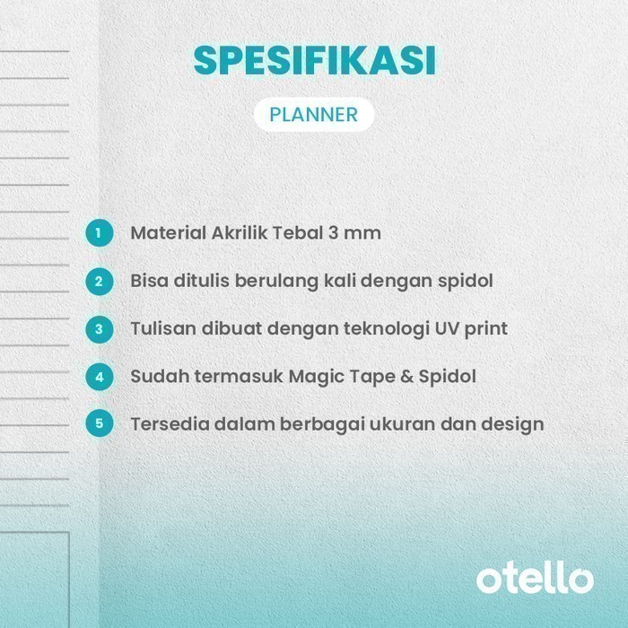 Jadwal To Do List Acrylic Planner Harian Akrilik Planning Daily Kerja Acrilic Board