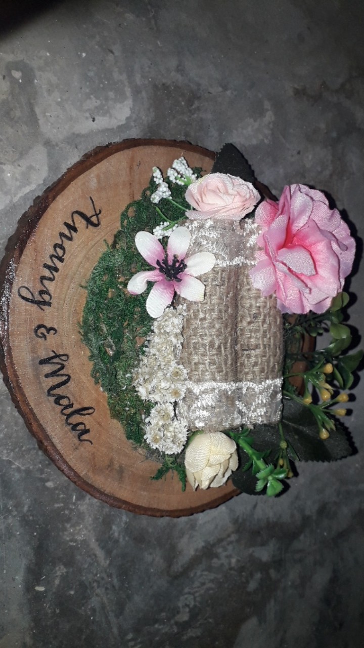 Tempat Cincin Rustic Elegan