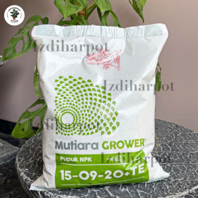 PUPUK MEROKE NPK MUTIARA GROWER 15-09-20+TE KEMASAN PABRIK 1 KG