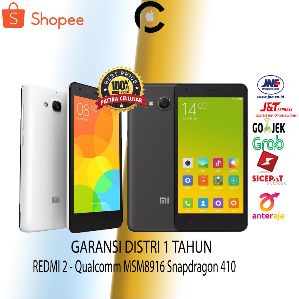Jual XIAOMI REDMI 2 RAM 1GB INTERNAL 8GB - GARANSI DISTRIBUTOR    1 TH