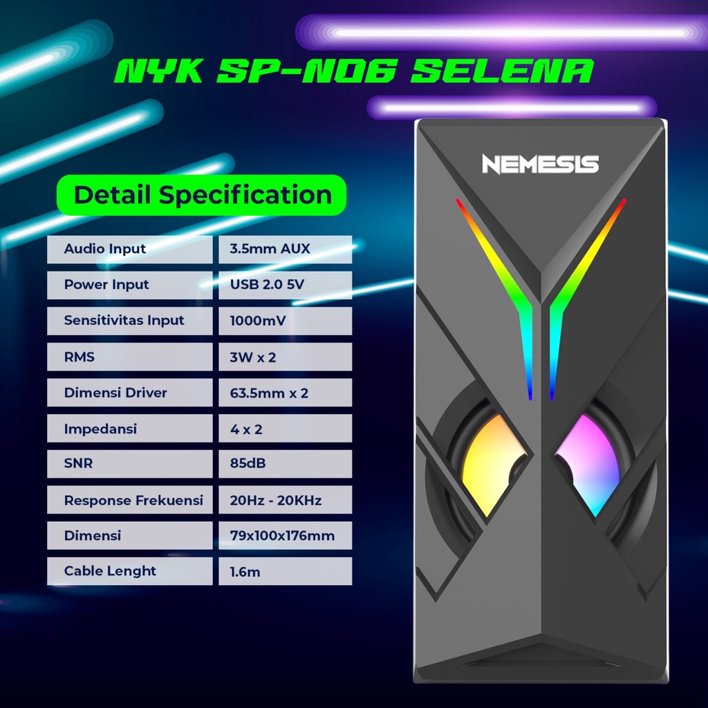 Speaker NYK Nemesis RGB SP-N06 Selena