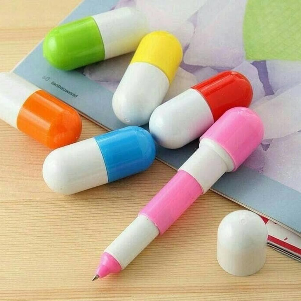 

Pulpen Kapsul Pen ballpoint pena bolpen bolpoin lucu unik grosir Pulpen Kapsul Pen ballpoint pena