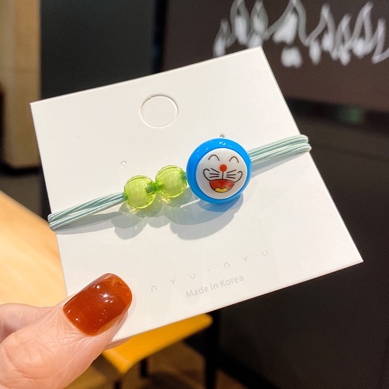 Grosir - F925 Kuncir Rambut Karakter / Women Hair Tie / Karet Rambut Lucu / Ikat Rambut Wanita-Doraemon