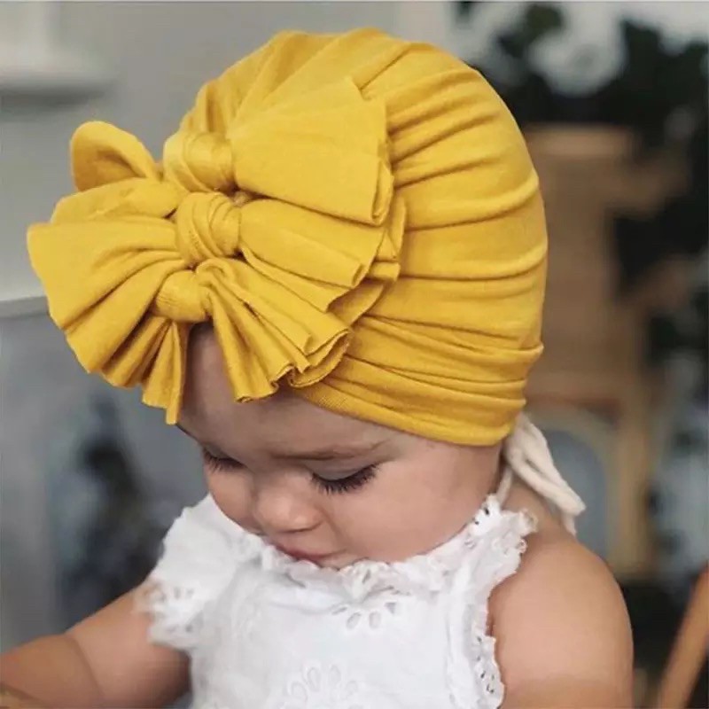 GASYIL Turban Bayi Ikat 3 / ciput baby non anting / topi anak perempuan-3