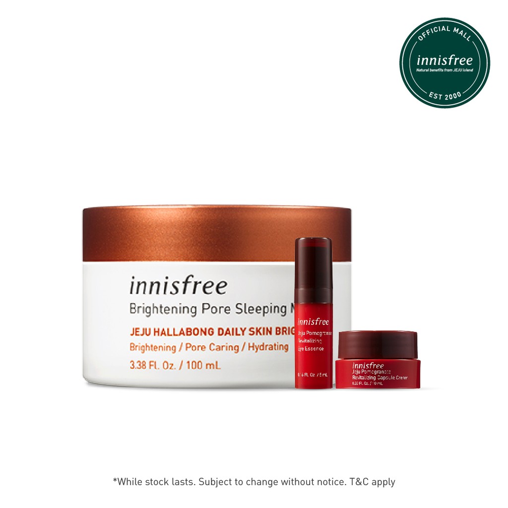 innisfree Brightening Pore Sleeping Mask 100ML | Shopee ...