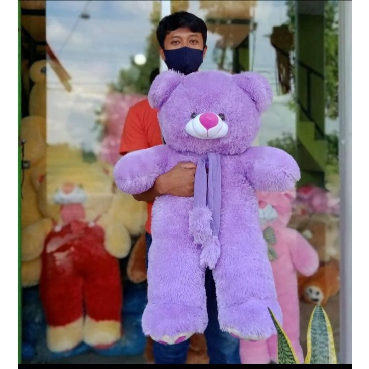 boneka beruang teddy bear syal telapak jumbo