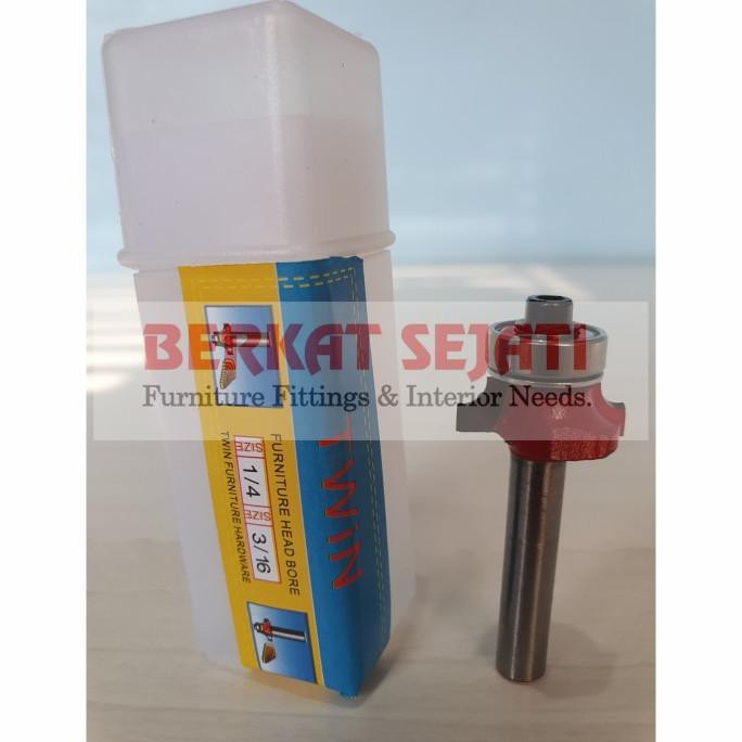 Mata Router untuk Edging R2 (2mm) ROUND OVER BITS Trimmer Profil Hpl