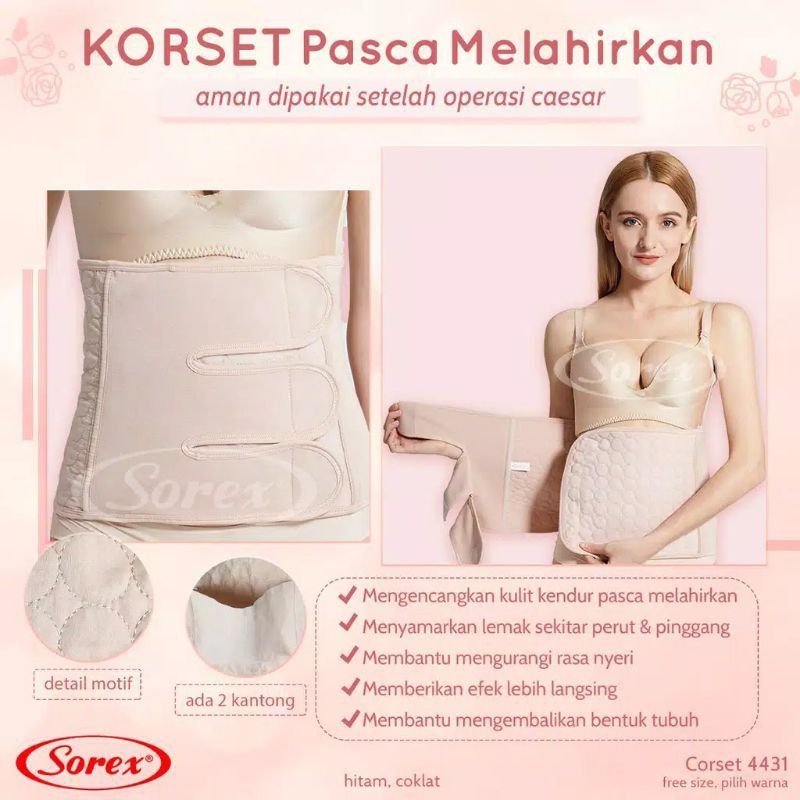 MOMS_ KORSET PASCA MELAHIRKAN/OPERASI CAESAR | KORSET SOREX ART 4431