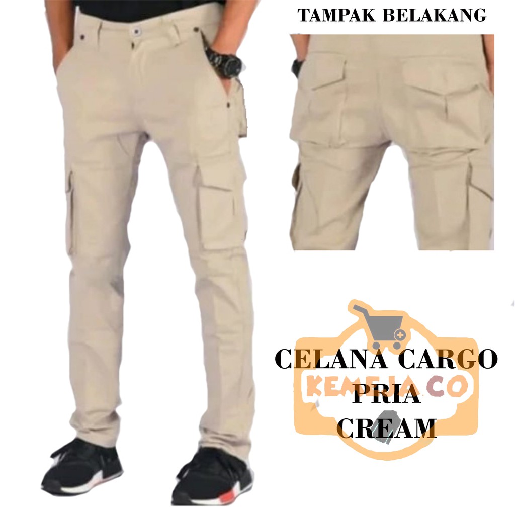  CELANA  Pria  SLIMFIT Panjang  chino KERJA HARIAN HITAM MOCCA 