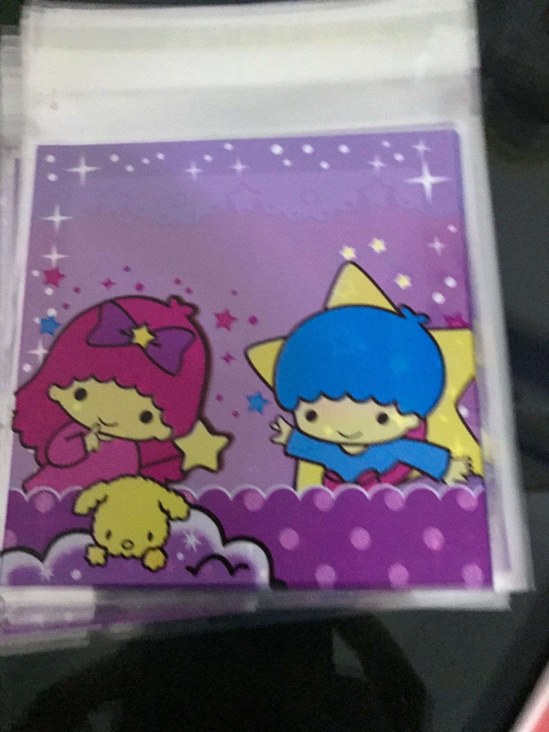 Plastik Fancy Cookies - Kue - Permen - Accessories Purple Twin Star 10x10