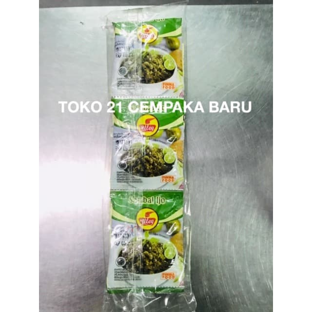 

Finna Uleg Sambal IJO 1 renceng isi 10 sachet | Sambel Hijau Murah