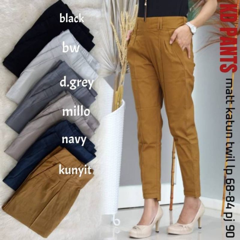 Celana Pants Katun Twill Premium