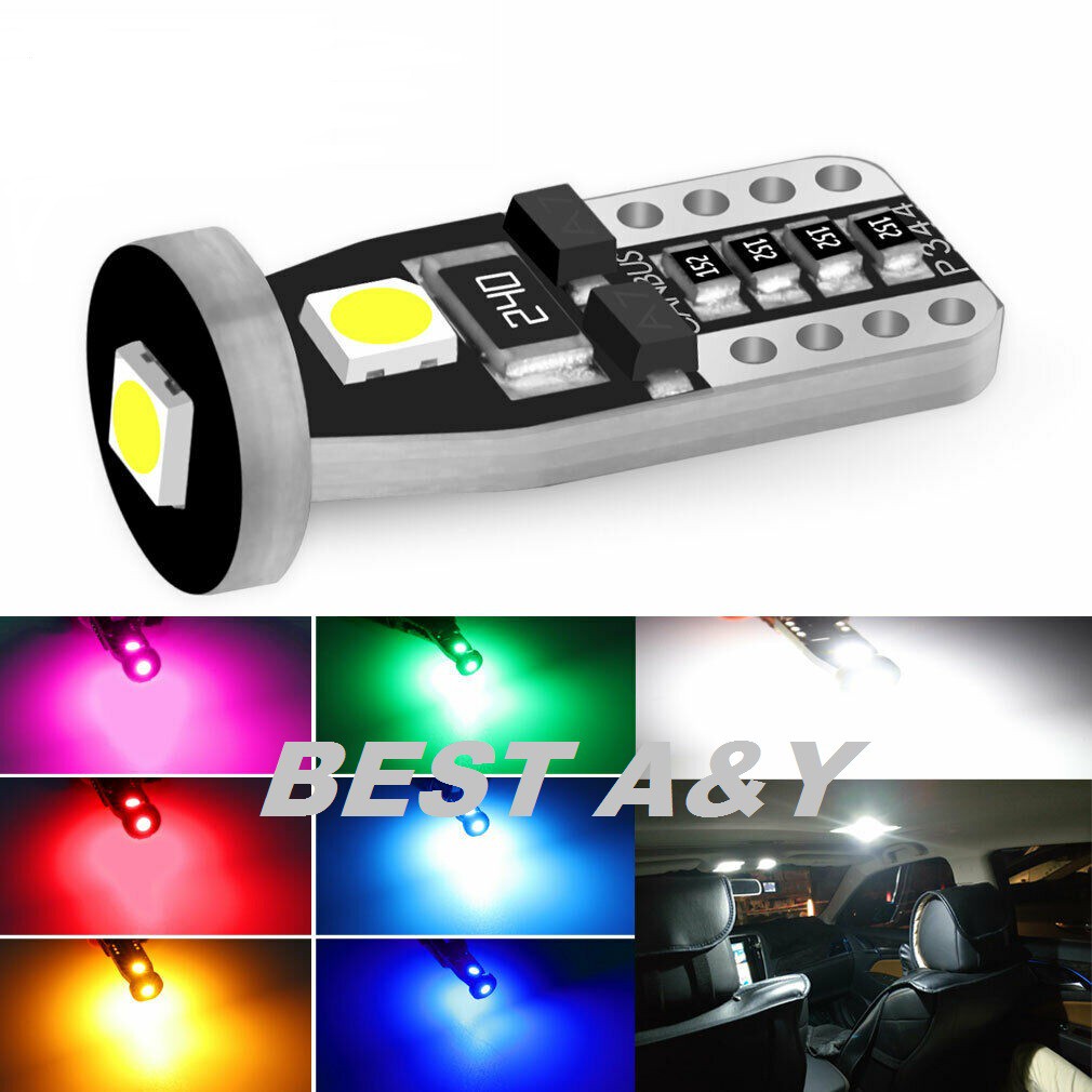 LED T10 3030 3SMD Car CANBUS Lampu Senja Speedometer Kabin Sein Sen Rem Mobil Motor