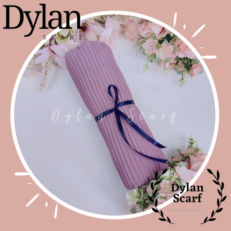 Jilbab Pashmina Plisket Ceruty Babydoll Premium Import-Soft Purple