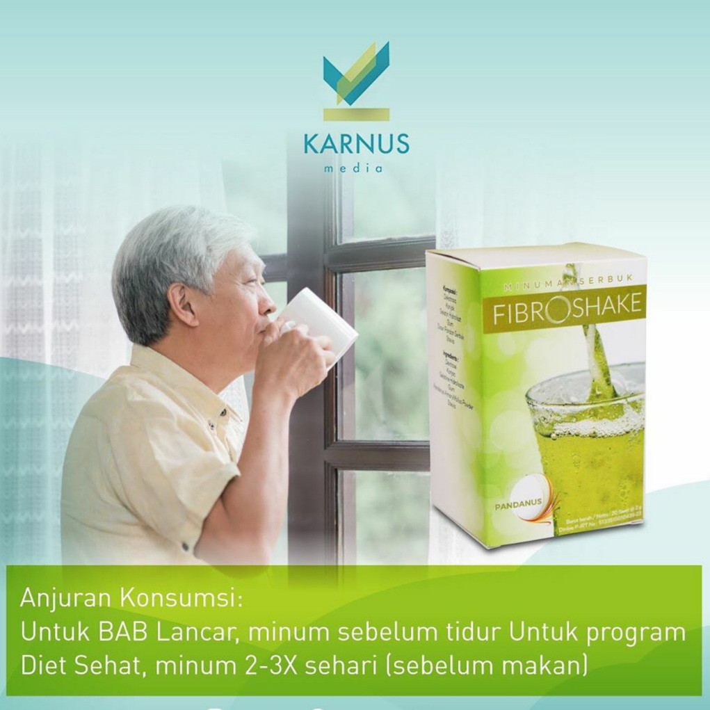 FIBROSHAKE Minuman Kaya Serat -  Diet dan Detox Alami - Melancarkan BAB