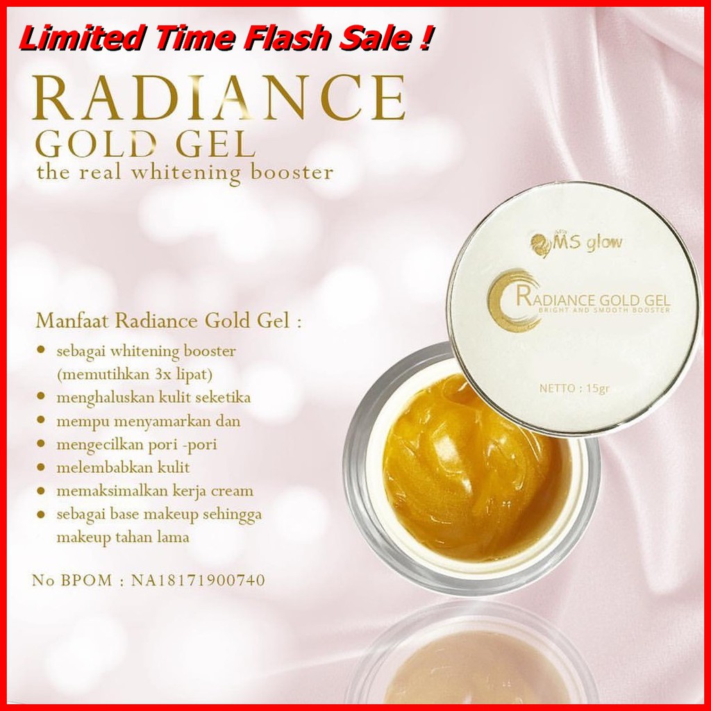 MS Glow Radiance Gold Gel - Base Make Up & Cream By Cantikskincare - SkiN Care Original