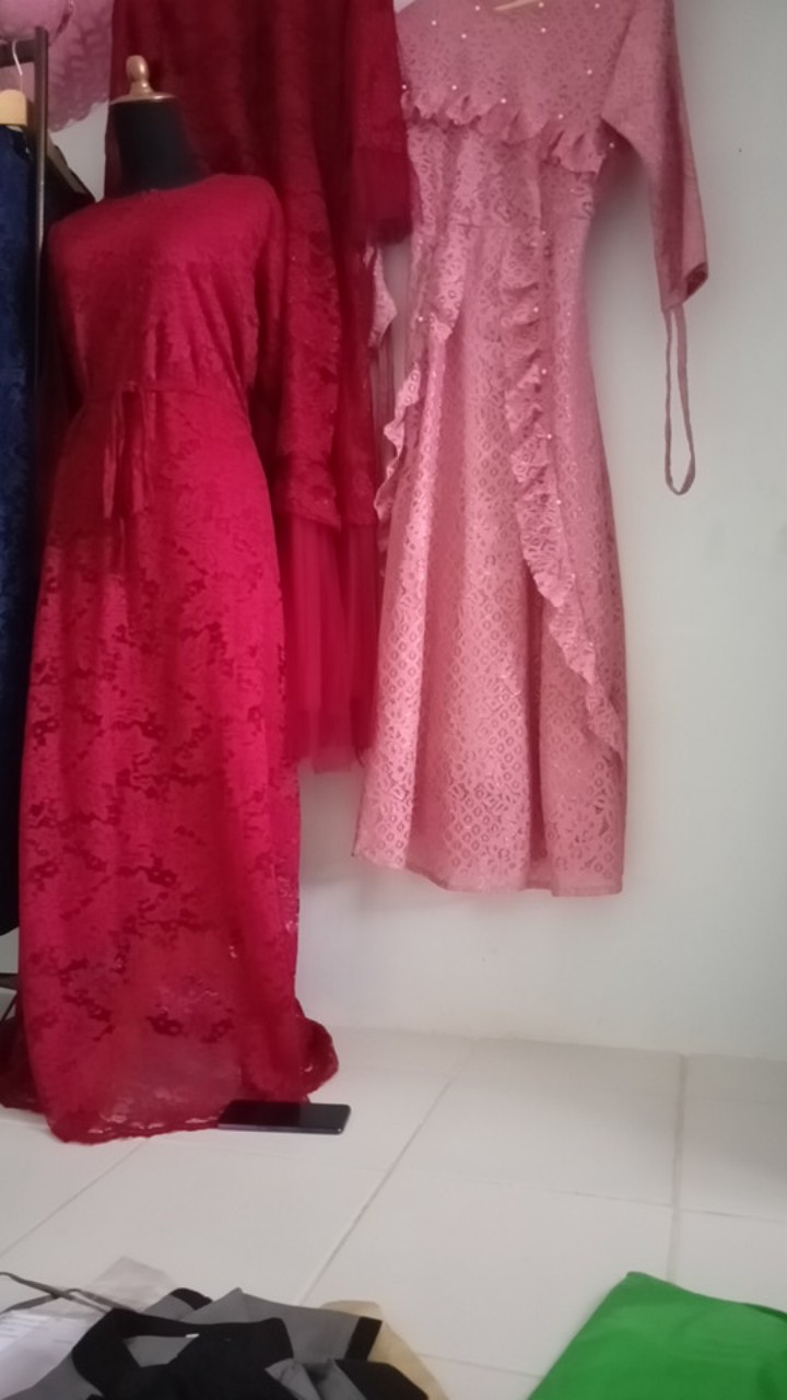 Kemeja Batik Dewasa Prada Gliter Lengan Panjang Jumbo