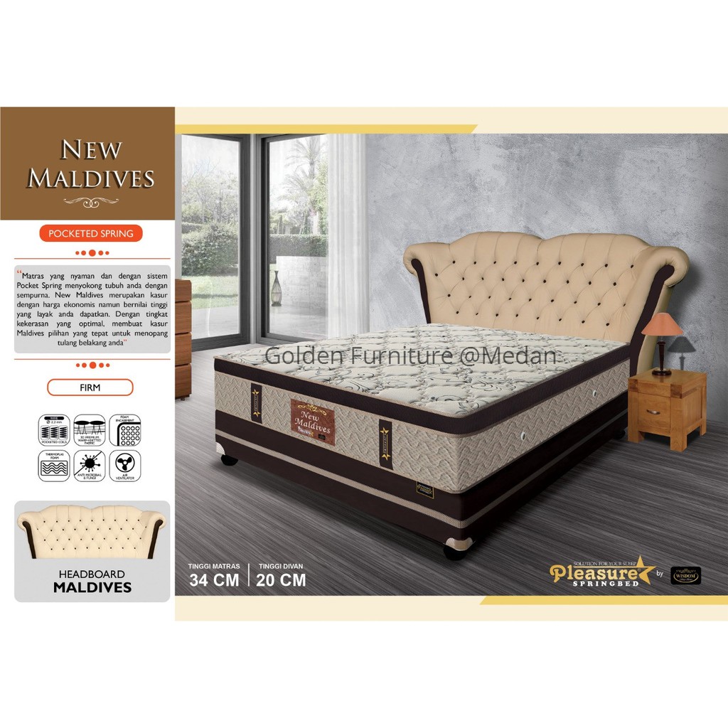 Springbed Fullset Pleasure New Maldives uk 180