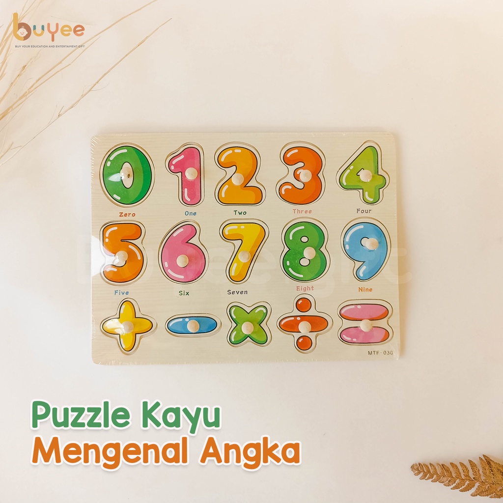 Puzzle Angka dan Huruf Kayu | Puzzle Anak | Mainan Edukasi Anak - Huruf