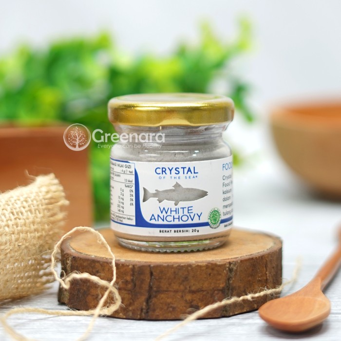 

NEW Crystal of the Sea White Anchovy Powder 20g / Bubuk Ikan Teri Nasi
