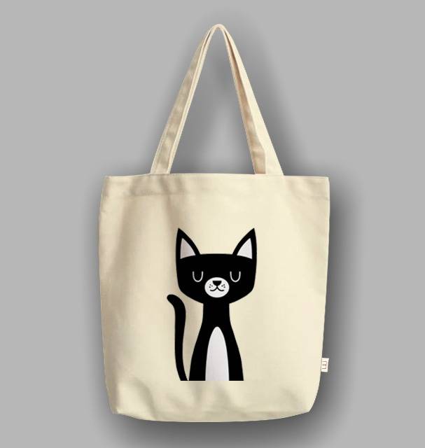 &quot;Messy&quot; Tote Bag Catty