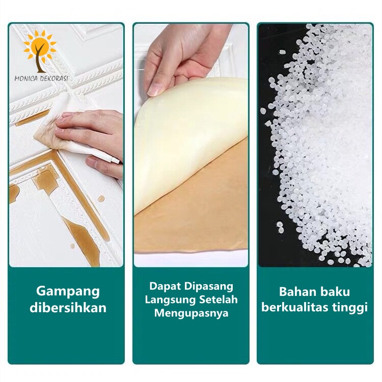1 Wallpaper Dinding Foam 3D Sticker Series  70 x 70 CM Walpaper Stiker Dinding Dekorasi Kamar-1