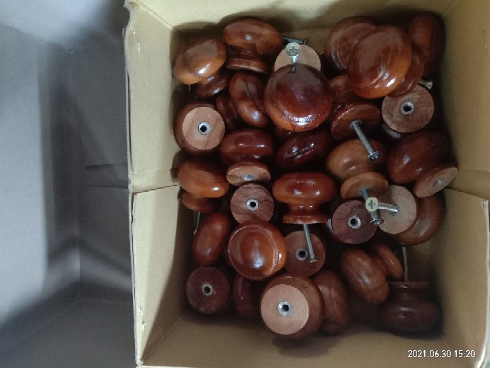 Tarikan Knop Laci Lemari Kayu Bulat