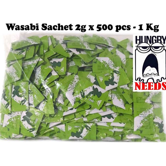 

terlaris01 Wasabi Sachet 2g x 500 pcs - 1 Kg (Jual per pcs)