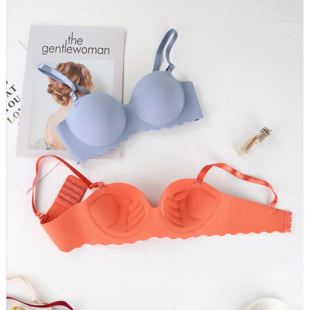 Blackpink Bra Push Up Invisible BH Bralette Strapless Pakaian Dalam Wanita 9004
