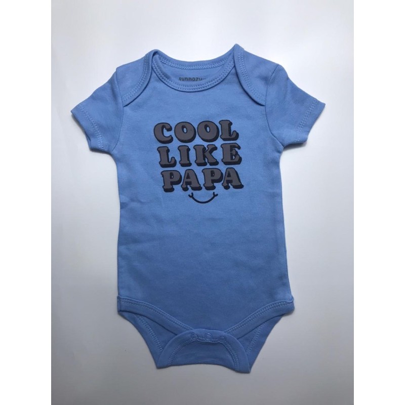 BABY K2 - BABY BODYSUIT ISI 4 PCS MOTIF COOL LIKE PAPA KODE 00087