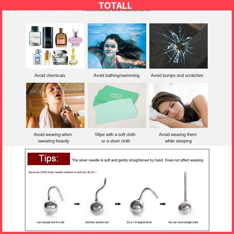 COD Temperamen High-end Zircon Hoop Earrings Wanita Desain Niche Gesper Telinga-Totall