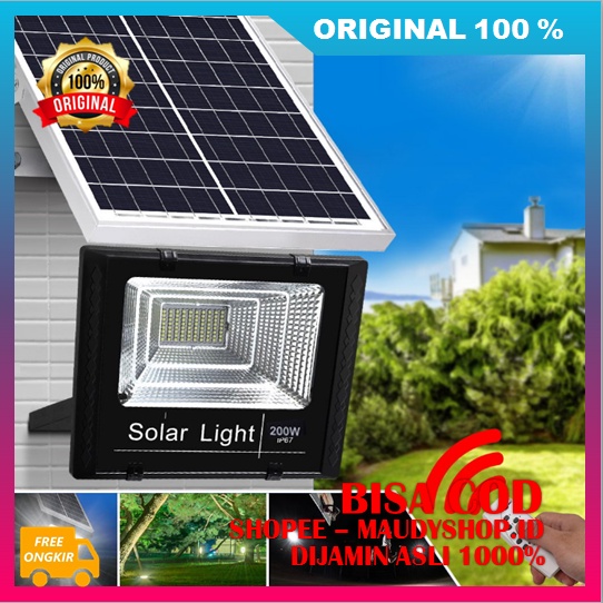Lampu Panel Surya Lampu Tenaga Solar 200W ASLI ORI